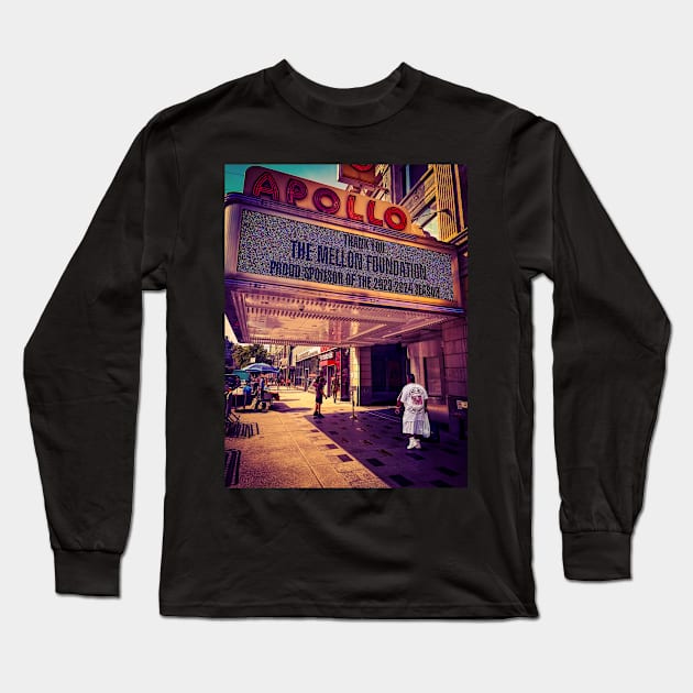 Apollo Theater Harlem Manhattan New York City Long Sleeve T-Shirt by eleonoraingrid